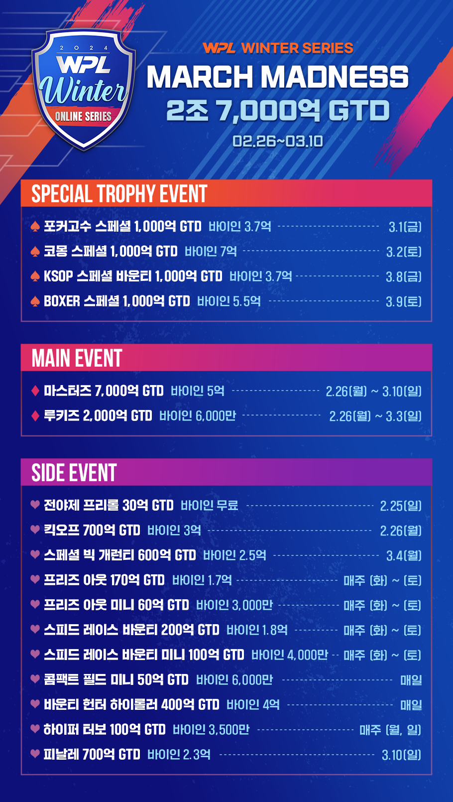 대한민국 대표 홀덤 게임 - WPL